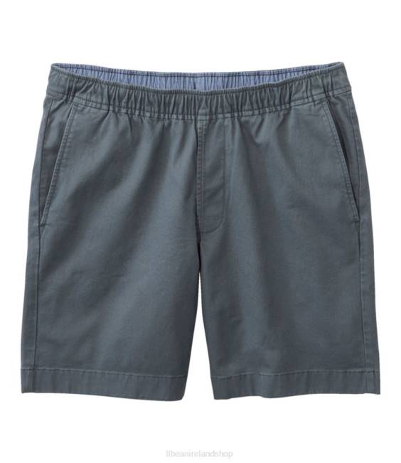 L.L.Bean Lakewashed Stretch Khaki Shorts Men J46J3133 Clothing Storm Gray