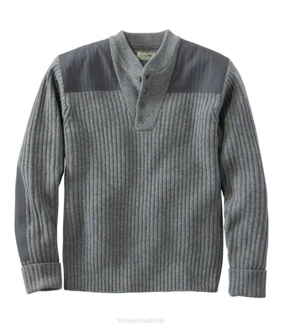 L.L.Bean Commando Sweater Men J46J5241 Clothing Gray Heather
