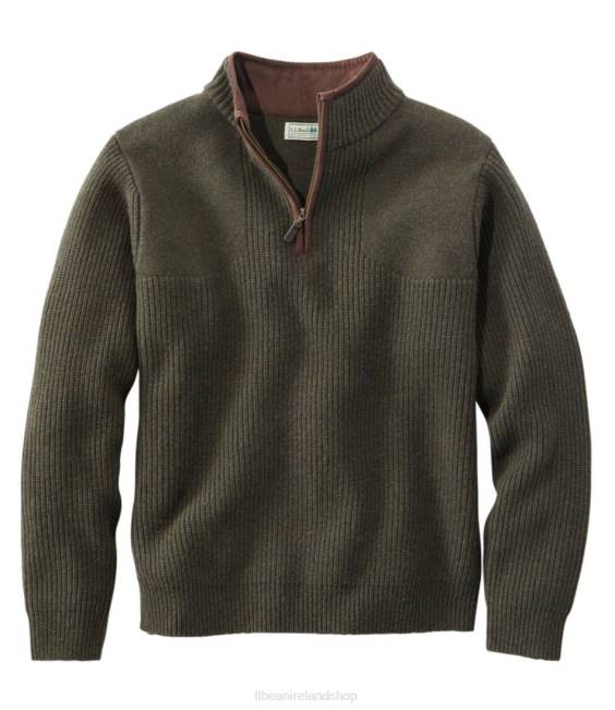 L.L.Bean Waterfowl Sweater Men J46J1257 Clothing Forest Shadow Heather