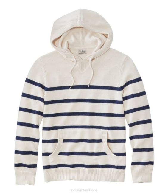 L.L.Bean Wicked Soft Cotton/Cashmere Sweater Men J46J732 Clothing Silver Birch