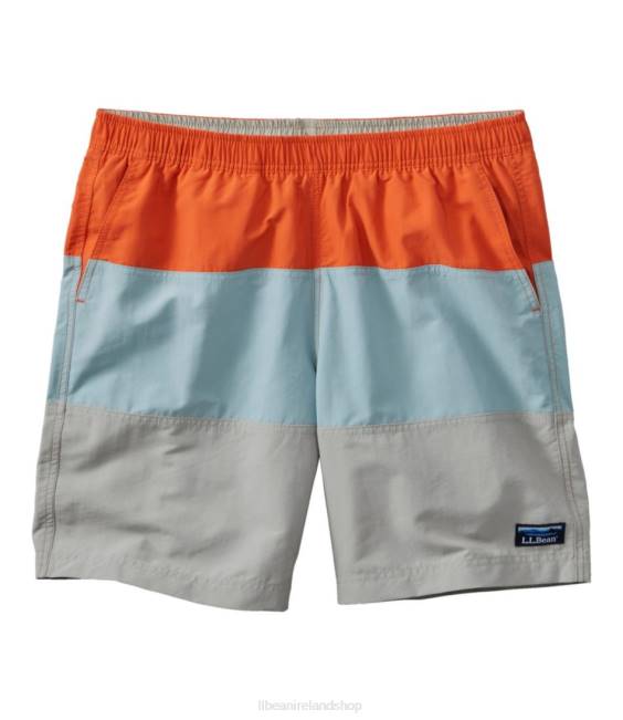 L.L.Bean Classic Supplex Sport Shorts Men J46J292 Clothing Peak Orange/Blue Quartz/Woodsmoke