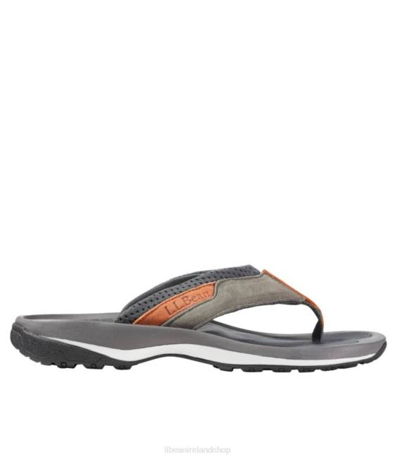 L.L.Bean Swift River Sport Flip-Flops Men J46J3800 Footwear Dark Silt