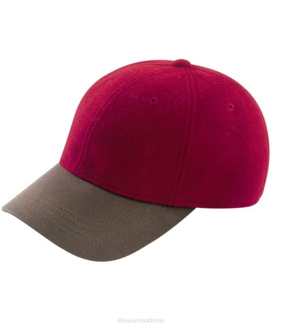 L.L.Bean Wool-Blend Ball Cap Men J46J3550 Accessories Red