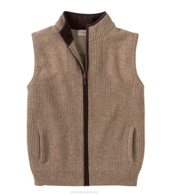 L.L.Bean Waterfowl Sweater Vest Men J46J3936 Outdoor Equipment Sable