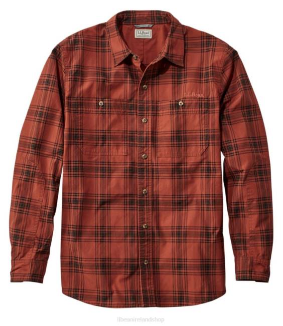 L.L.Bean x Double L Field Shirt Men J46J1716 Outdoor Equipment Dark Russet
