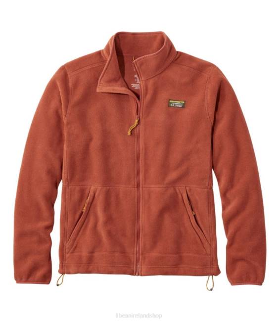 L.L.Bean Mountain Classic Fleece Jacket Men J46J3283 Outerwear Rust Orange