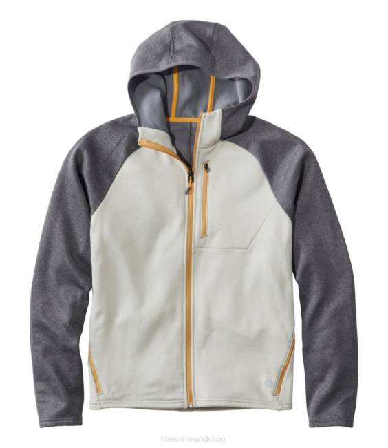 L.L.Bean Mountain Fleece Full-Zip Hoodie Men J46J4941 Outerwear Alloy Gray/Woodsmoke