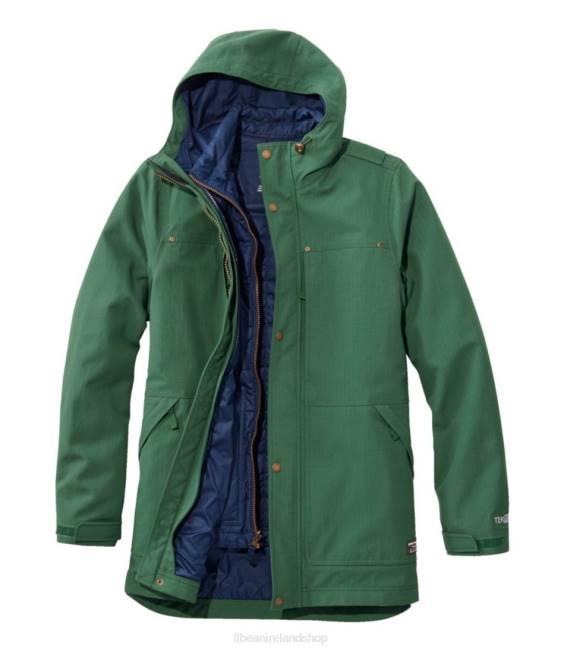 L.L.Bean Rugged 3-in-1 Parka Men J46J5144 Outerwear Camp Green