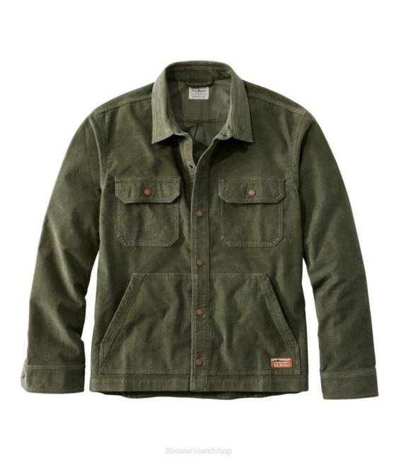 L.L.Bean BeanBuilt Corduroy Shirt Jac Men J46J3036 Clothing Deep Olive