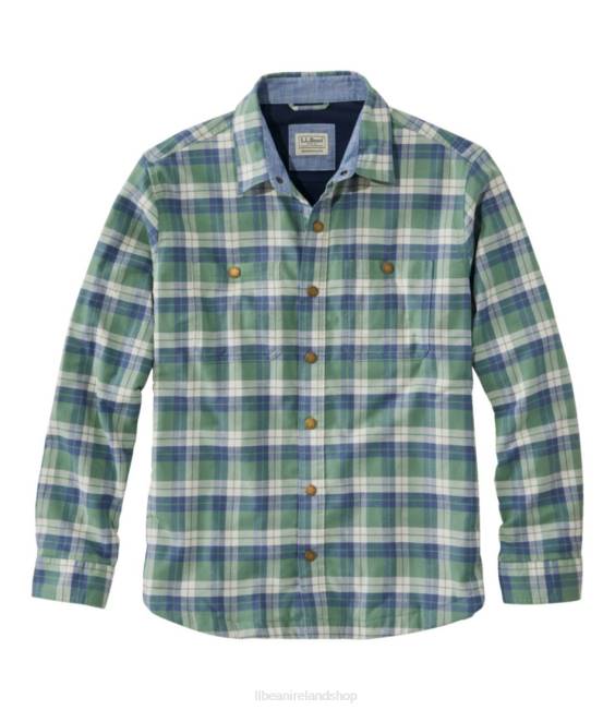 L.L.Bean BeanFlex All-Season Flannel Men J46J537 Clothing Light Everglade