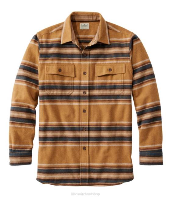 L.L.Bean Chamois Shirt Men J46J155 Clothing Barley Multi