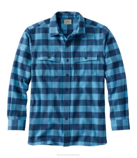 L.L.Bean Chamois Shirt Men J46J3321 Clothing Blue Ridge
