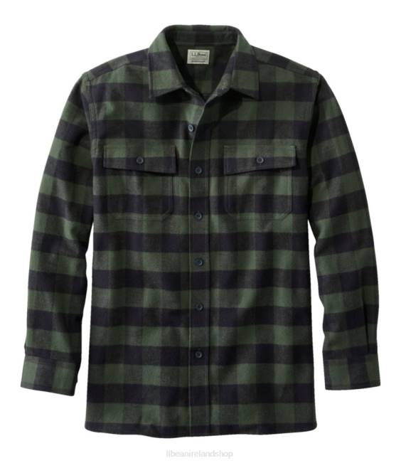L.L.Bean Chamois Shirt Men J46J448 Clothing Forest Shade