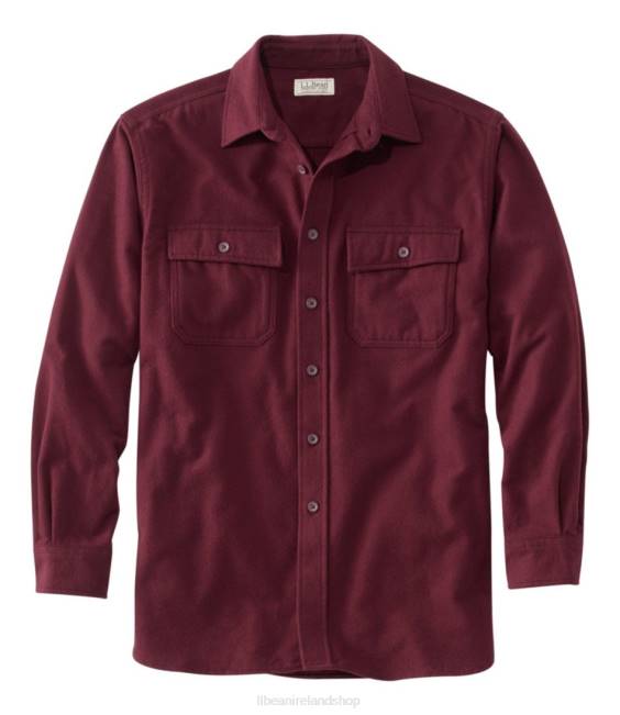 L.L.Bean Chamois Shirt Men J46J4667 Clothing Deep Wine