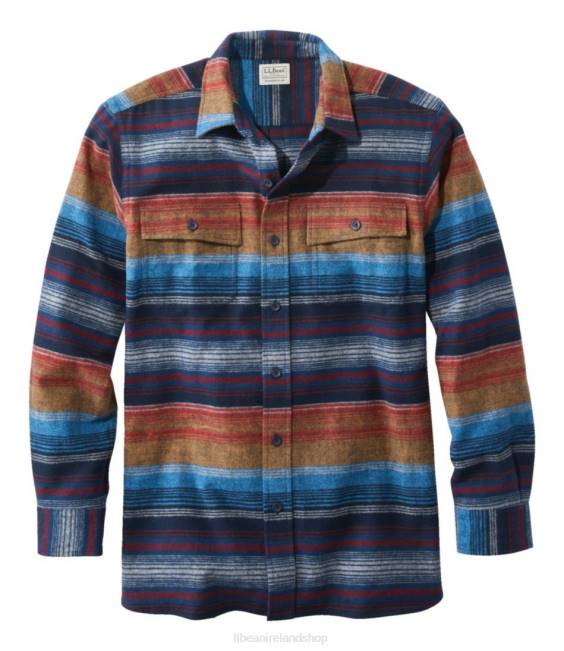 L.L.Bean Chamois Shirt Men J46J764 Clothing Nautical Navy