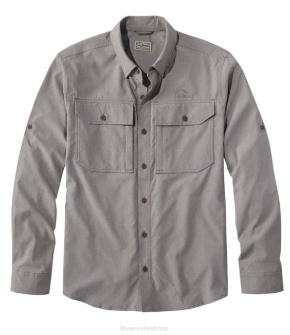 L.L.Bean No Fly Zone Shirt Men J46J4801 Clothing Taupe Brown