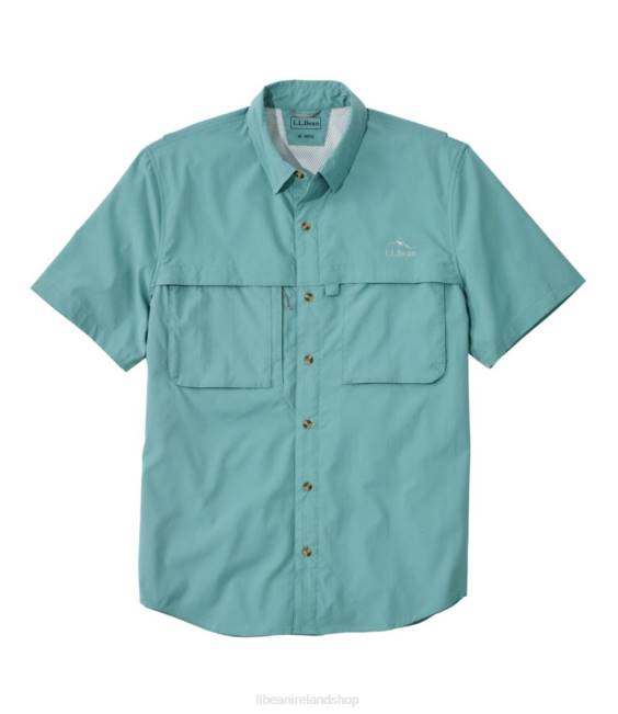 L.L.Bean Tropicwear Shirt Men J46J3148 Clothing Mineral Blue