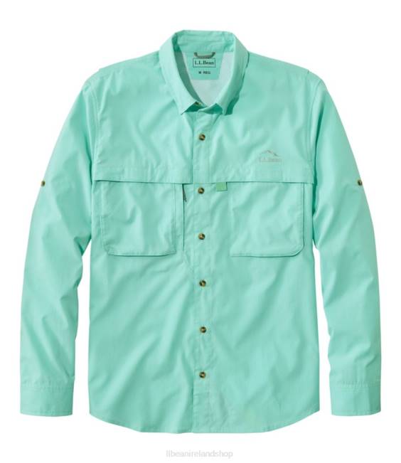 L.L.Bean Tropicwear Shirt Men J46J4744 Clothing Faded Jade