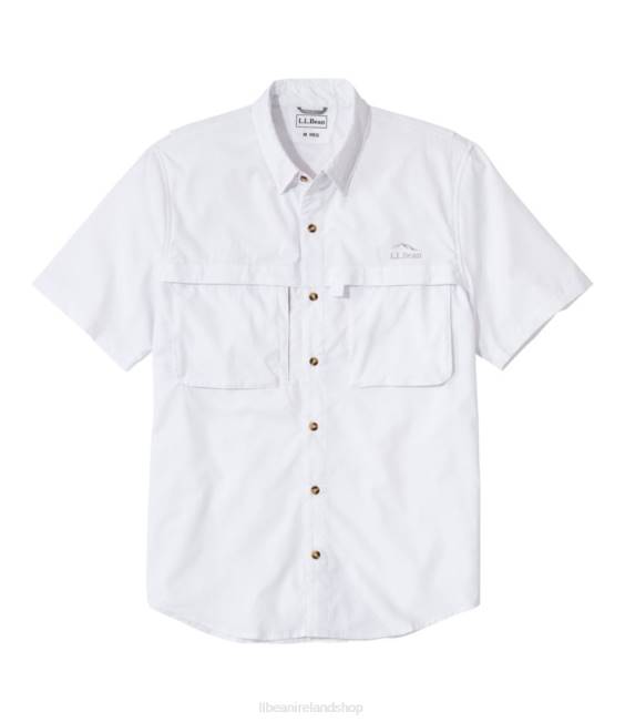L.L.Bean Tropicwear Shirt Men J46J6508 Clothing White