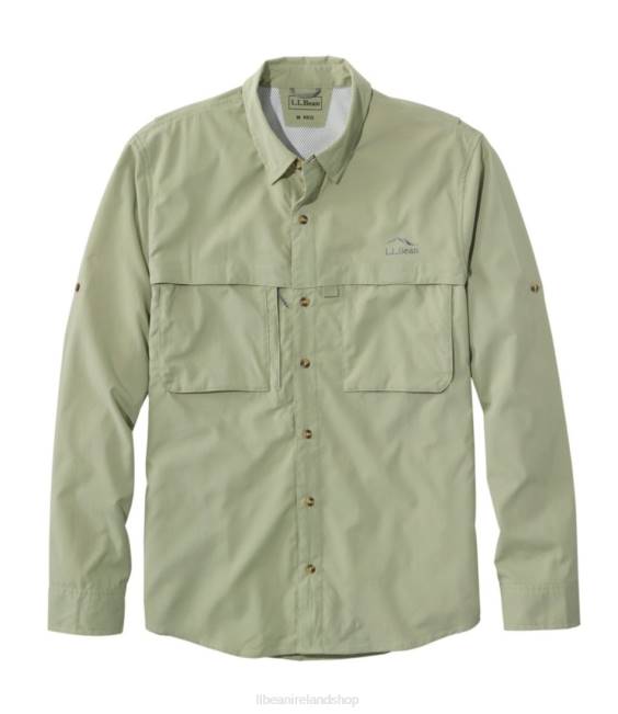 L.L.Bean Tropicwear Shirt Men J46J6948 Clothing Dusty Sage