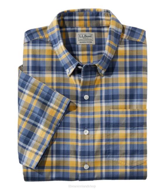 L.L.Bean Comfort Stretch Oxford Men J46J5781 Clothing Goldenrod