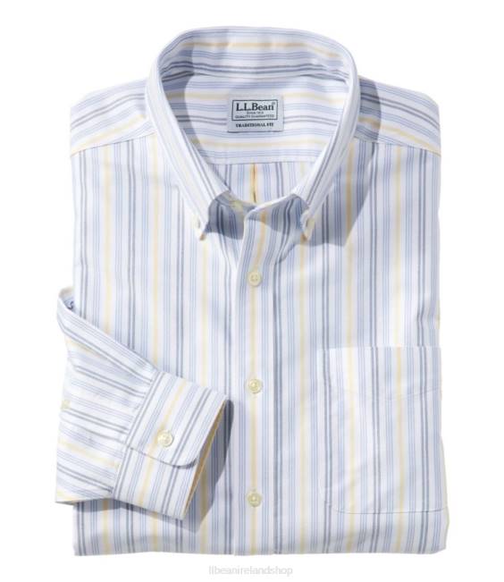 L.L.Bean Wrinkle-Free Classic Oxford Cloth Shirt Men J46J3511 Clothing Arctic Blue