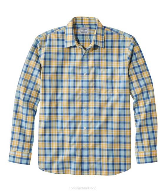 L.L.Bean Wrinkle-Free Everyday Shirt Men J46J3257 Clothing Pale Turquoise