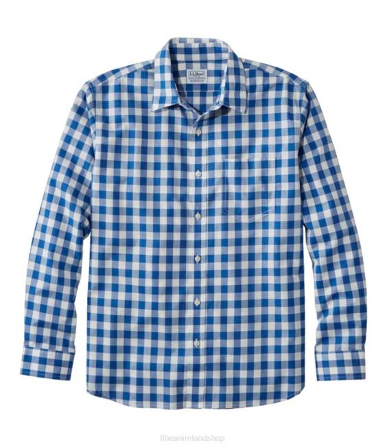 L.L.Bean Wrinkle-Free Everyday Shirt Men J46J376 Clothing Deep Ocean