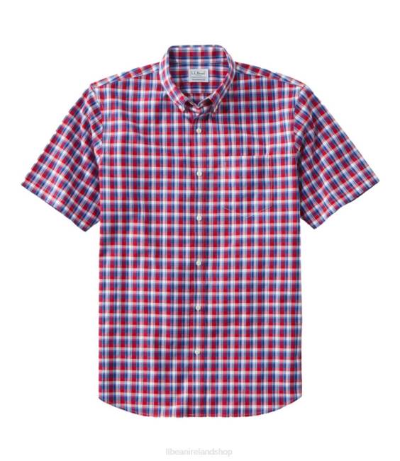 L.L.Bean Wrinkle-Free Kennebunk Sport Shirt Men J46J4997 Clothing Indigo Ink