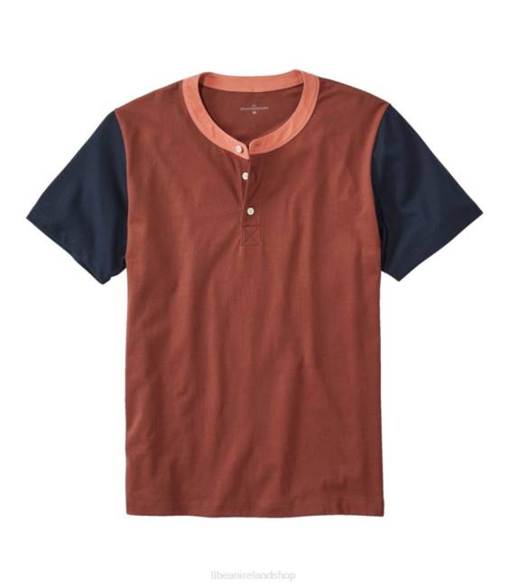 L.L.Bean Signature Rangeley Cotton Henley Men J46J5895 Clothing Light Hickory