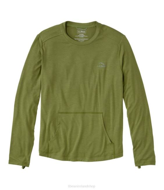 L.L.Bean Tropicwear Comfort Crew Men J46J4873 Clothing Fern