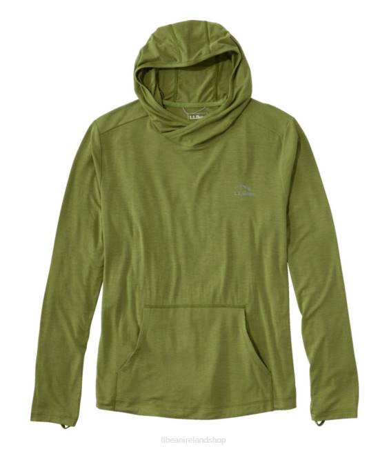 L.L.Bean Tropicwear Comfort Hoodie Men J46J5253 Clothing Fern