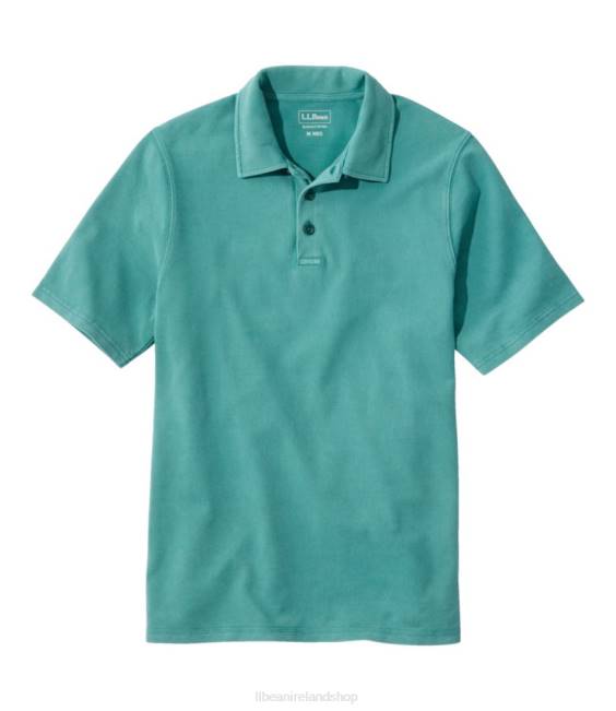 L.L.Bean BeanBuilt Pique Polo Shirt Men J46J241 Clothing Warm Teal