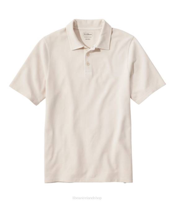 L.L.Bean BeanBuilt Pique Polo Shirt Men J46J6945 Clothing Silver Birch