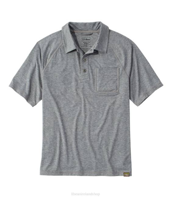 L.L.Bean Everyday SunSmart Polo Men J46J4729 Clothing Gray Heather