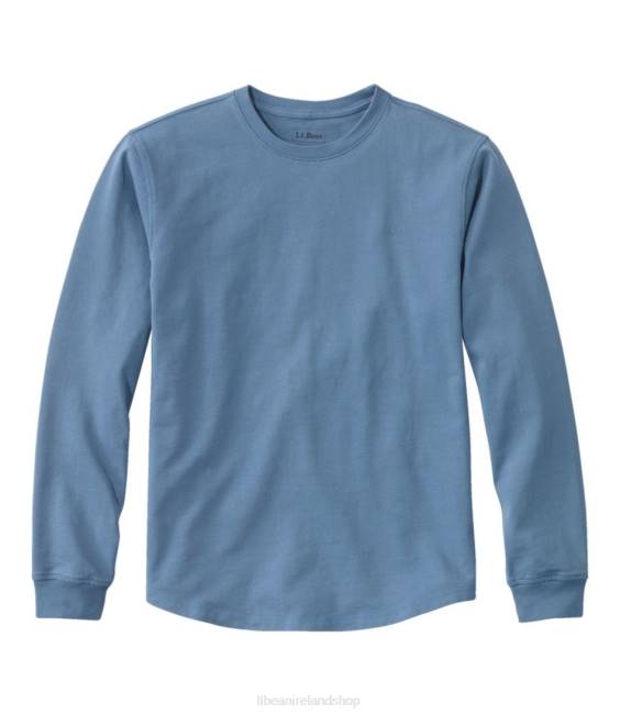 L.L.Bean BeanBuilt Cotton Tee Men J46J5732 Clothing Bayside Blue