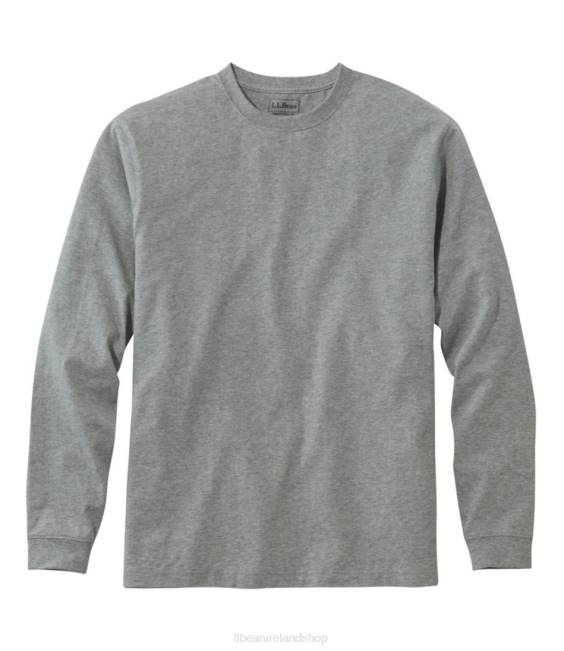 L.L.Bean Carefree Unshrinkable Tee Men J46J6439 Clothing Gray Heather