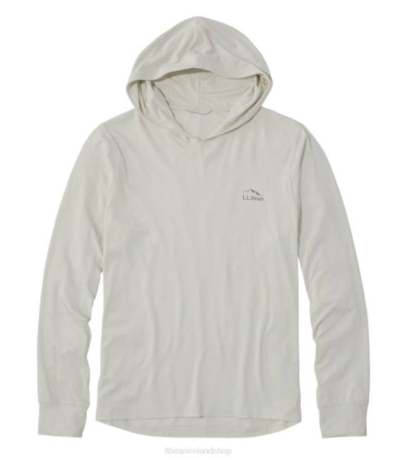 L.L.Bean Insect Shield Pro Knit Hoodie Men J46J4849 Clothing Silver Birch