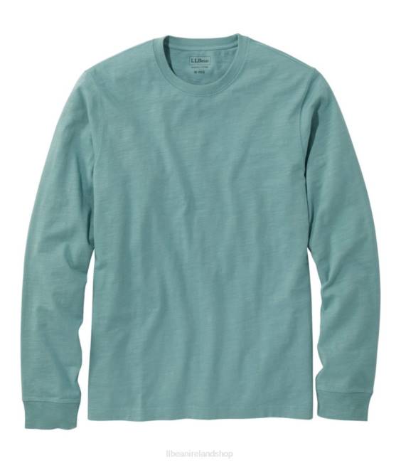 L.L.Bean Lakewashed Organic Cotton Tee Men J46J5851 Clothing Sea Pine