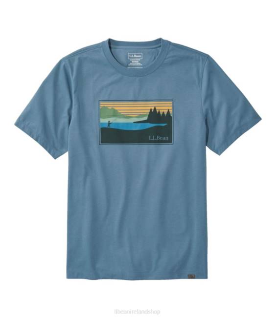 L.L.Bean Technical Fishing Graphic Tees Men J46J6154 Clothing Slate