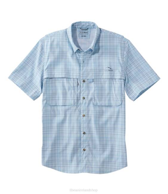 L.L.Bean Tropicwear Shirt Men J46J1535 Clothing Surf Blue