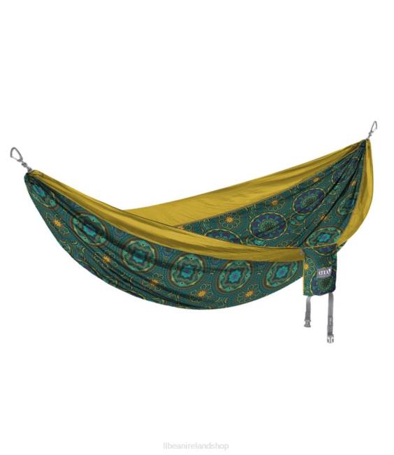 L.L.Bean ENO DoubleNest Hammock Print Unisex J46J1653 Camping Furniture Mantra/Gold