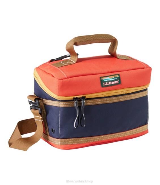 L.L.Bean Soft Pack Cooler Lunch Unisex J46J5231 Camping Kitchen Bright Navy/Rustic Orange