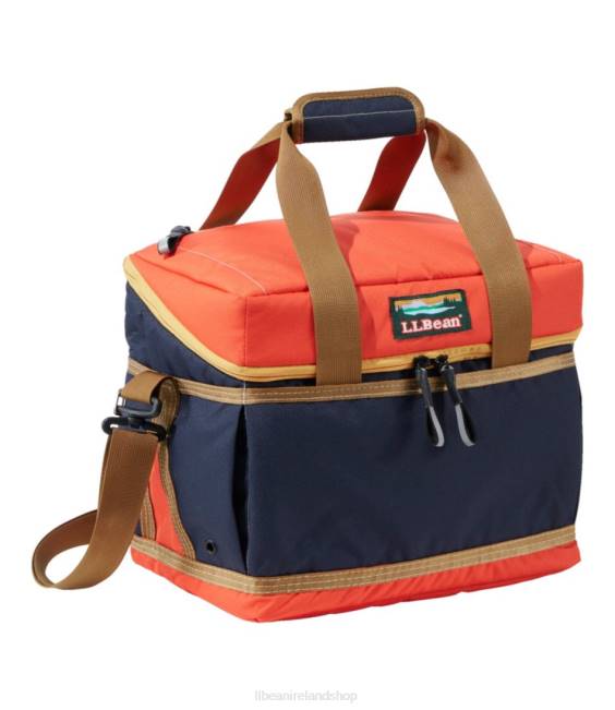 L.L.Bean Soft Pack Cooler Picnic Unisex J46J5269 Camping Kitchen Bright Navy/Rustic Orange