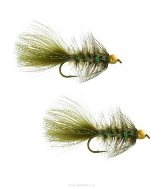 L.L.Bean Gold Bead Crystal Bugger Unisex J46J4113 Fishing Olive