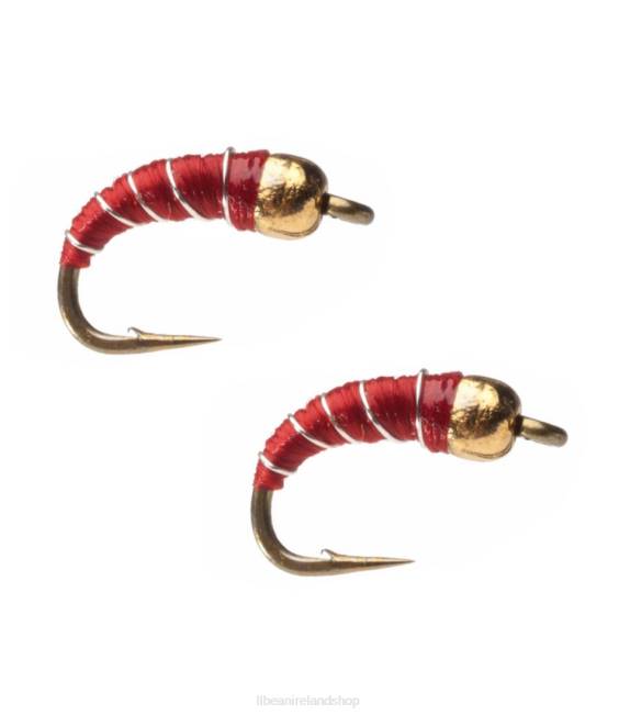 L.L.Bean Tungsten Zebra Midge Unisex J46J2015 Fishing Red