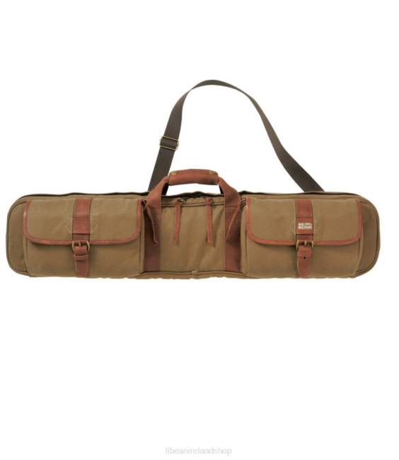 L.L.Bean Maine Guide Waxed-Canvas Four-Piece Rod Case Unisex J46J1495 Fishing Khaki Brown
