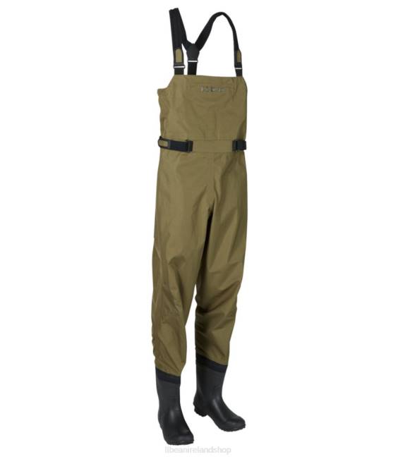 L.L.Bean Angler Super Seam TEK Boot-Foot Waders Unisex J46J1432 Fishing Kelp Green