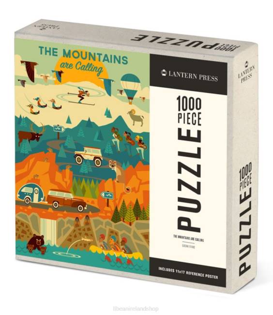 L.L.Bean The Mountains Are Calling Puzzle Unisex J46J1883 Games & Recreation Multi
