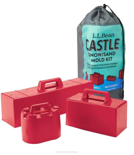 L.L.Bean Castle Snow/Sand Mold Kit Unisex J46J1807 Games & Recreation Red